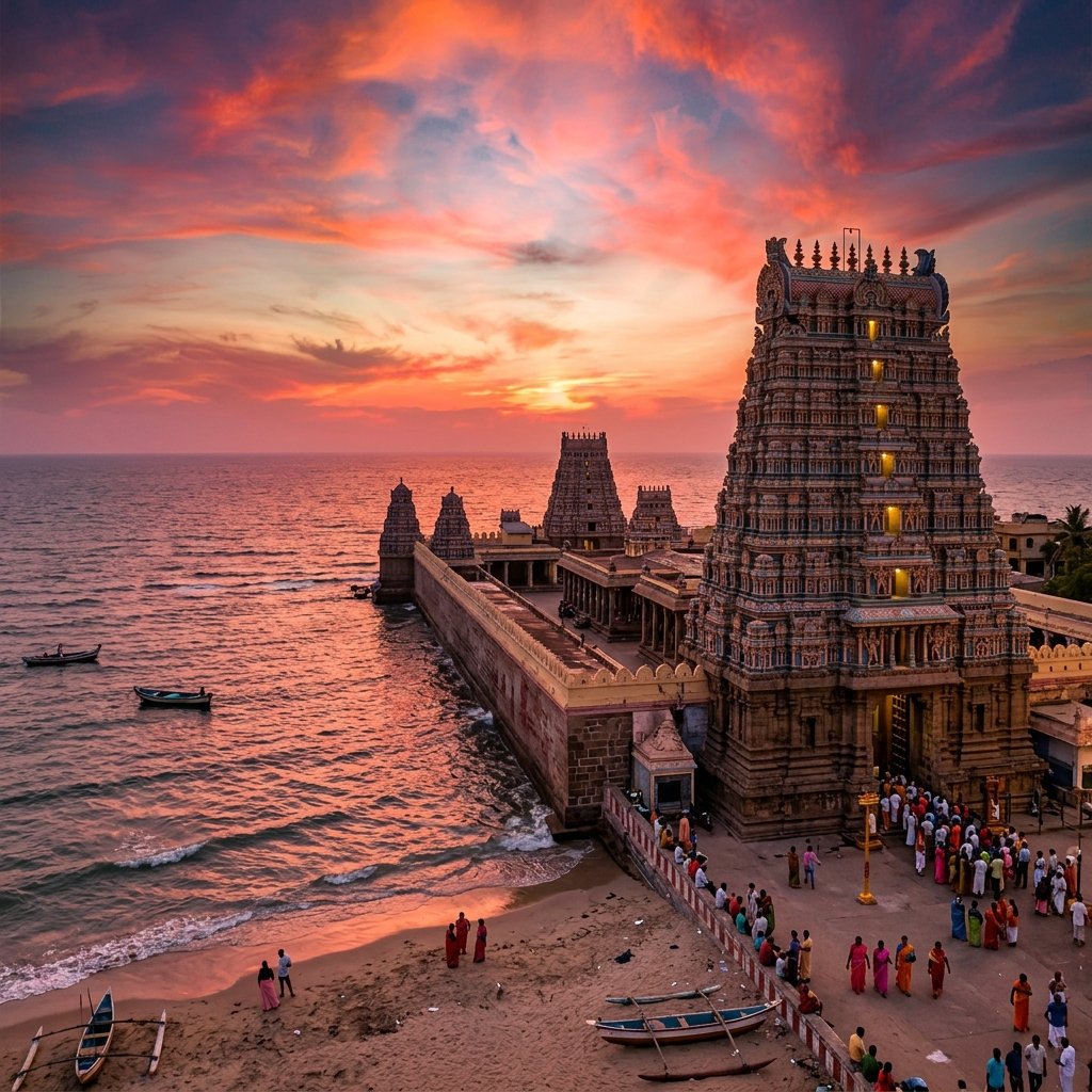 Madurai → Rameshwaram → Kanyakumari